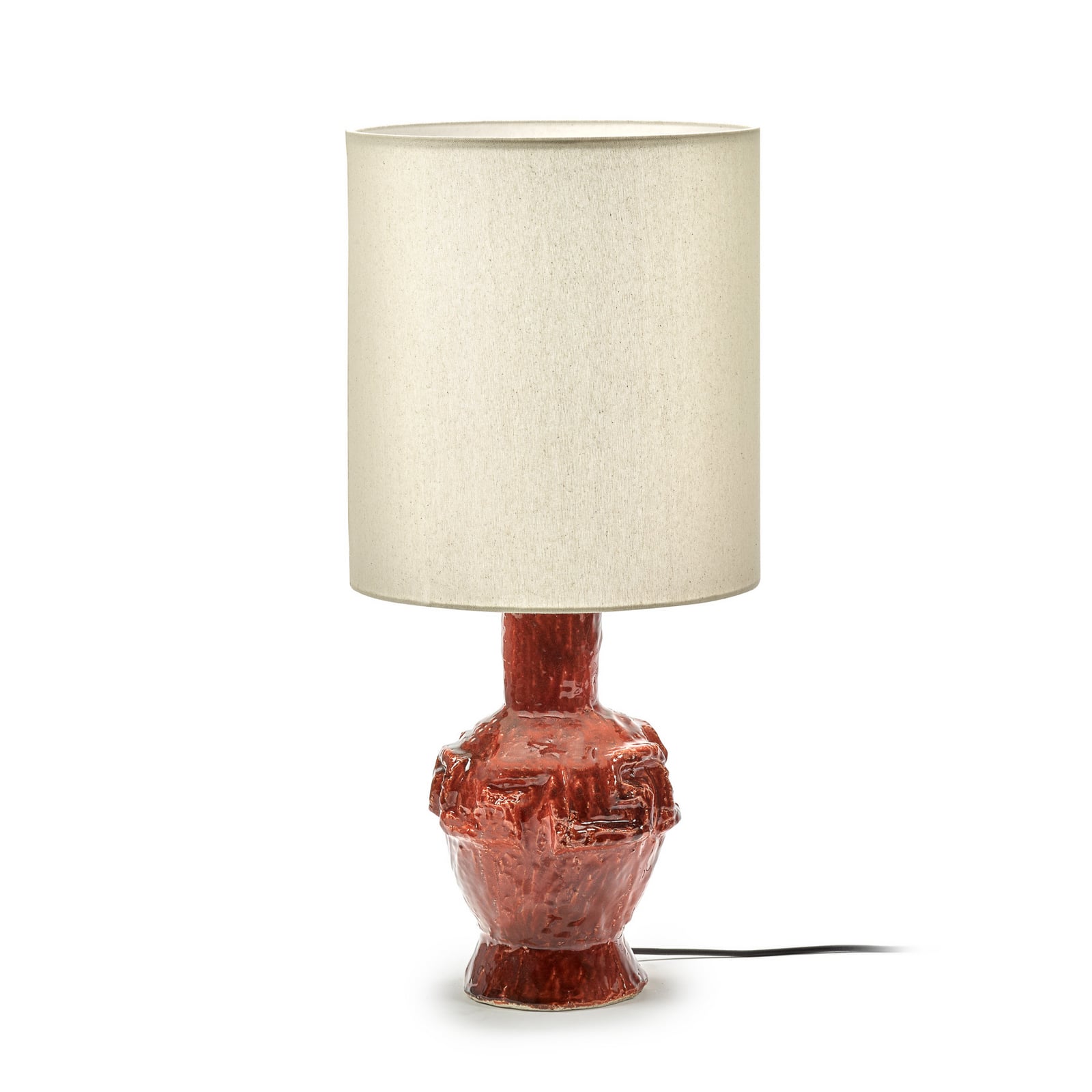 04 ORANGE LOOK AT ME bordlampe, keramik, orange/beige, højde 82 cm – Serax