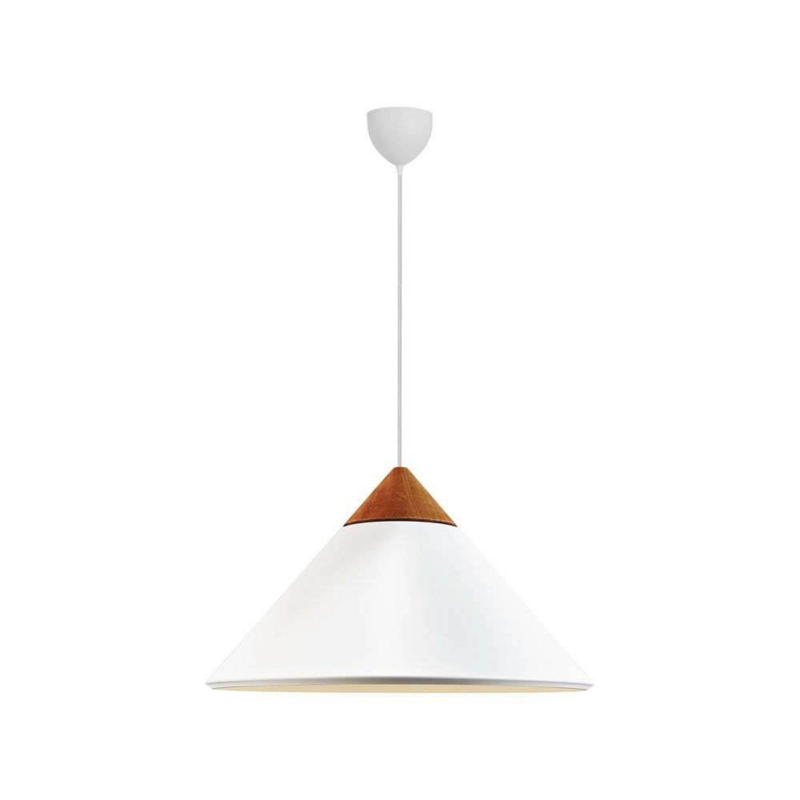 Pendellampe Kinto, weiß, Ø 40 cm, Metall