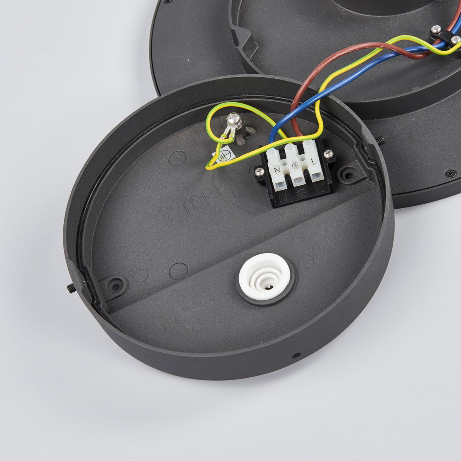 Malena LED Ulko Kattovalaisin w/Sensor Dark Grey - Lucande