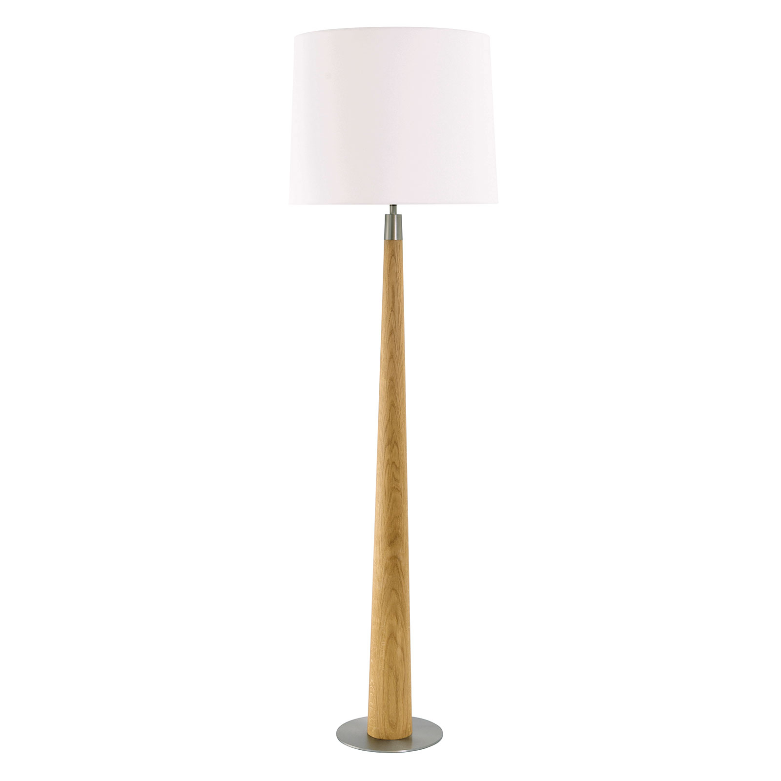 HerzBlut Conico floor lamp, white lampshade