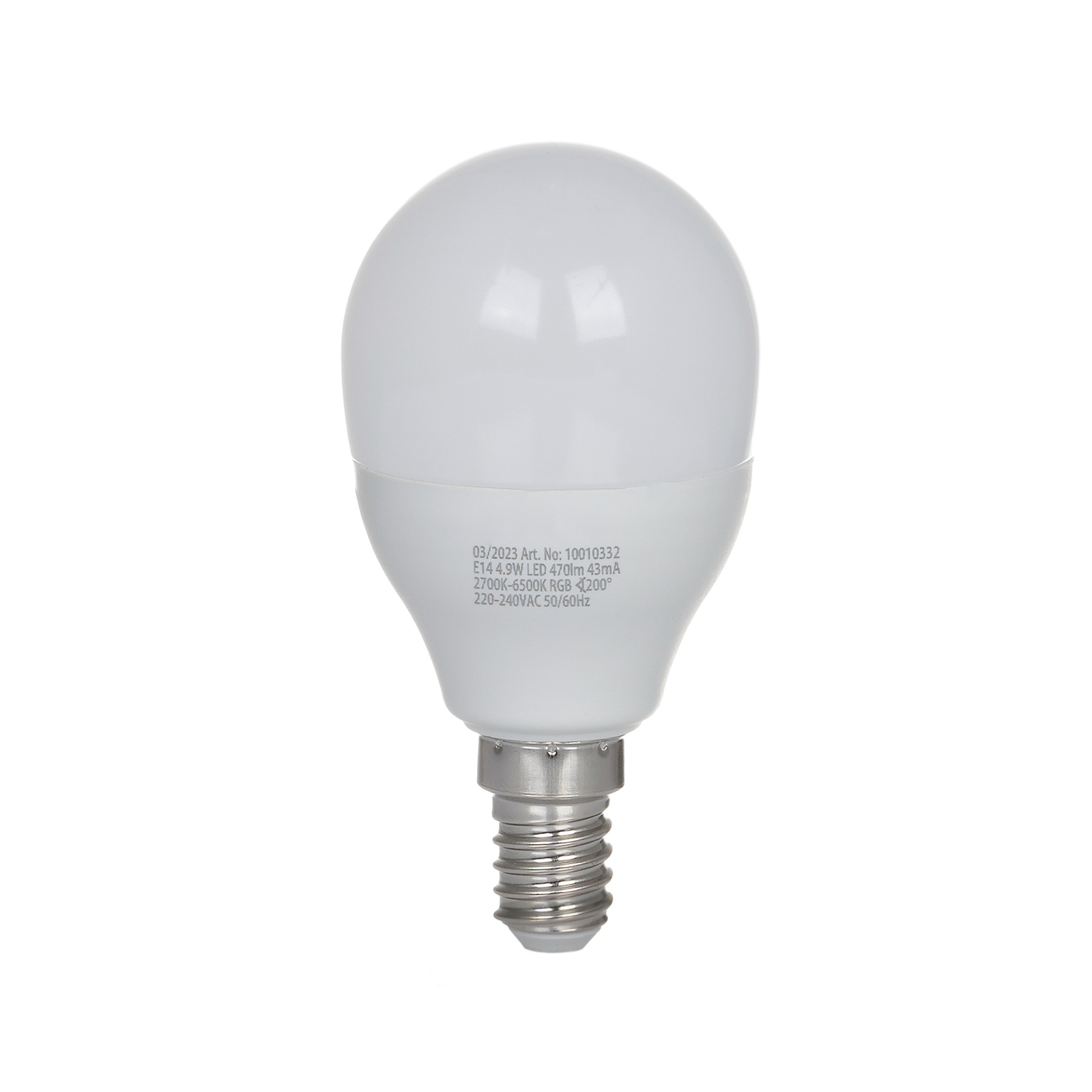 LUUMR Smart LED-dropplampa, E14, 4,9W, CCT, RGB, Tuya, 2 enheter