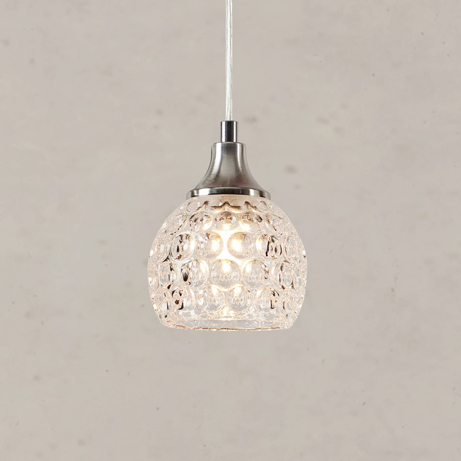 Markslöjd hanglamp CLEAR, helder, glas, Ø 11,5 cm, stekker