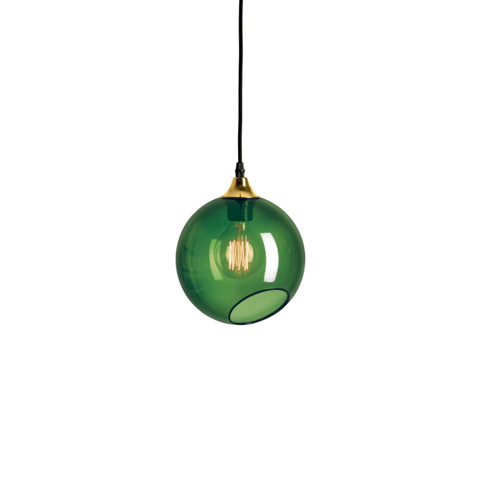 Ballroom Pendel Army m/Guld Sokkel DESIGN BY US - Spisestue - Glas