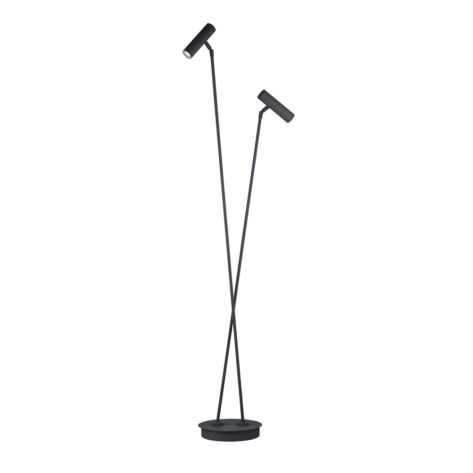 Tom Pro LED-lattiavalaisin, musta, 2-valo, CCT, himmennin