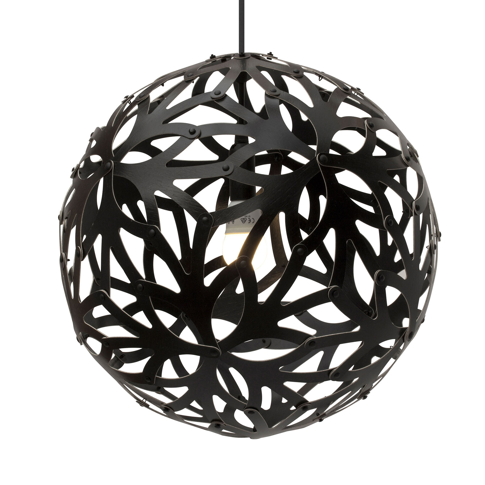 david trubridge Floral Hängelampe Ø 40cm schwarz