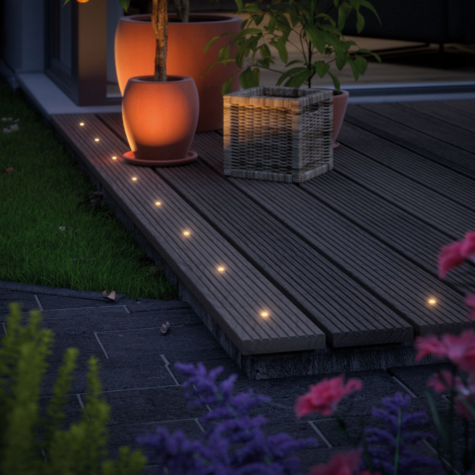 Plug & Shine 5 LED Ugrađena Tlačna Svjetla MicroPen II IP67 Silver - Paulmann