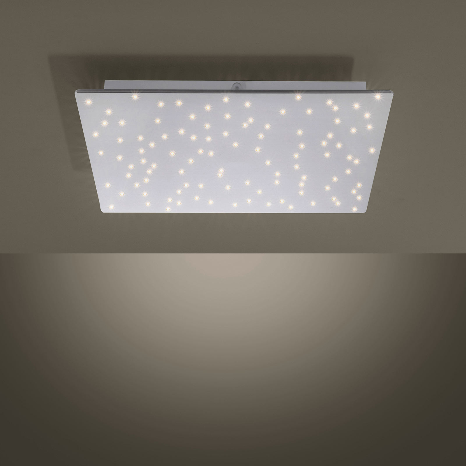 Sparkle LED ceiling light angular CCT dim steel
