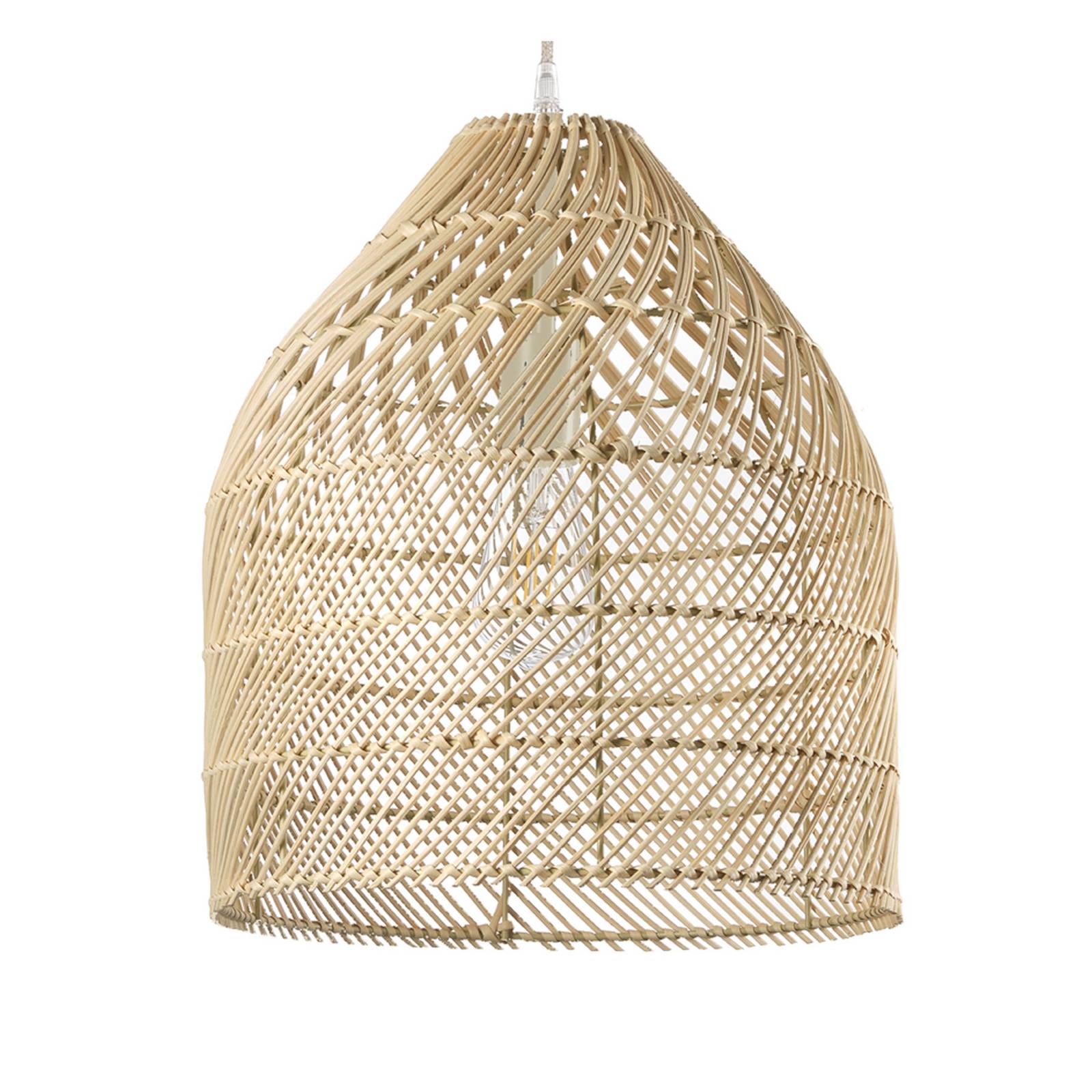 Lampa wisząca Luis, Ø 35 cm, rattan, E27