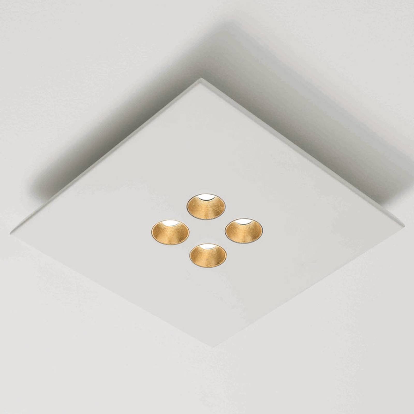 ICONE Confort – LED-taklampa vit-guld