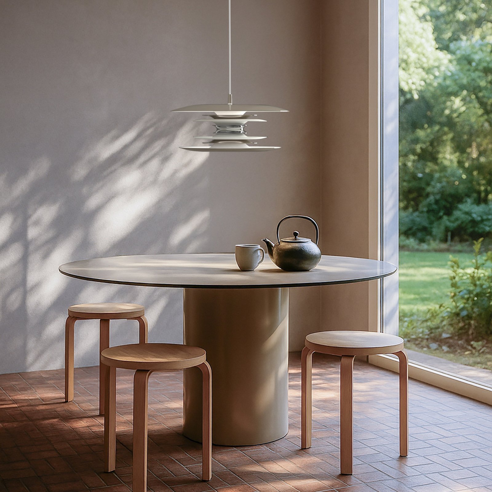 Diablo hanglamp, Ø 40 cm, greige, metaal, E14 - Belid Diablo hanglamp, Ø 40 cm, greige, metaal, E14 - Belid