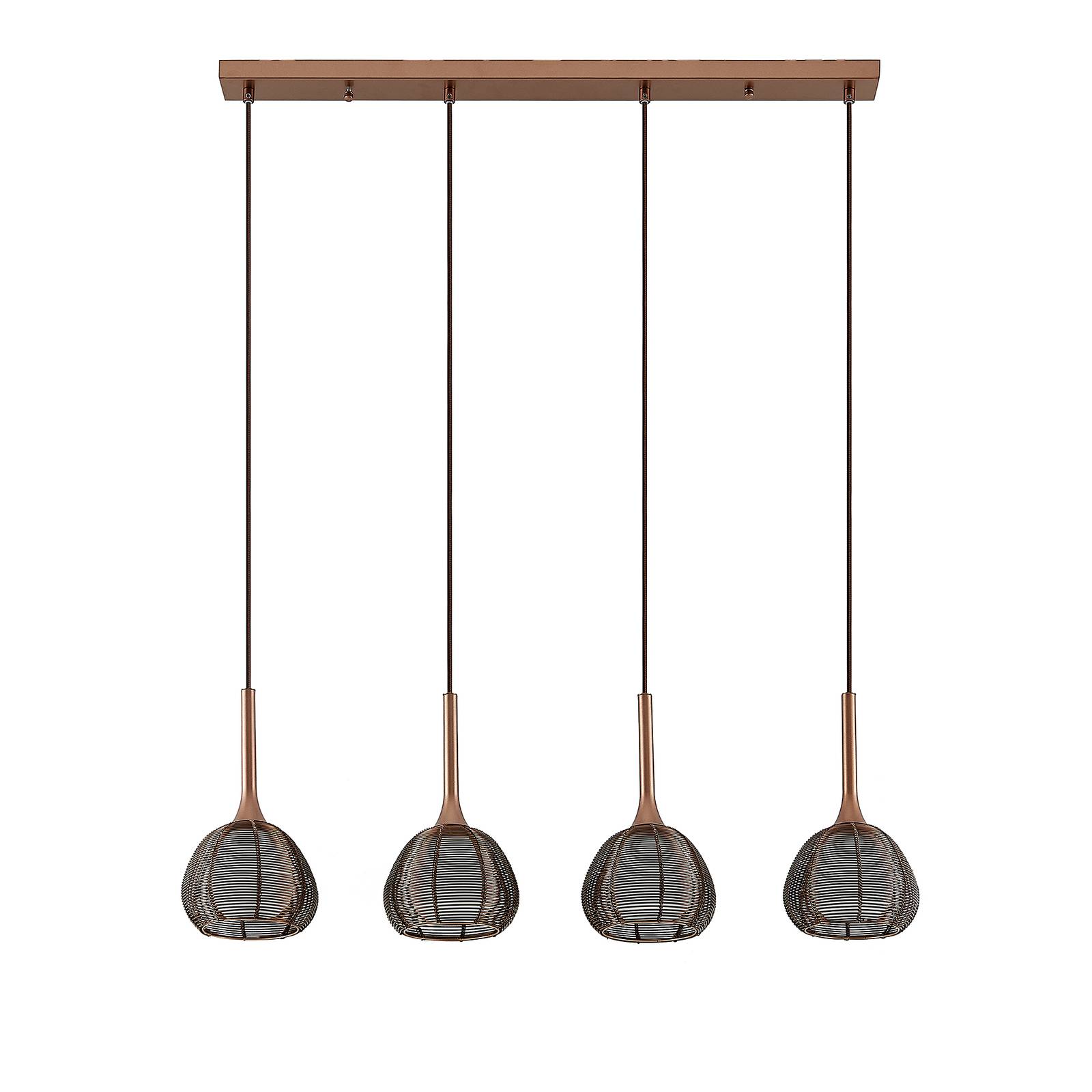Lucande Pendant Light - Living / Dining Room - Hanging Light - dimmable - Modern - Brown