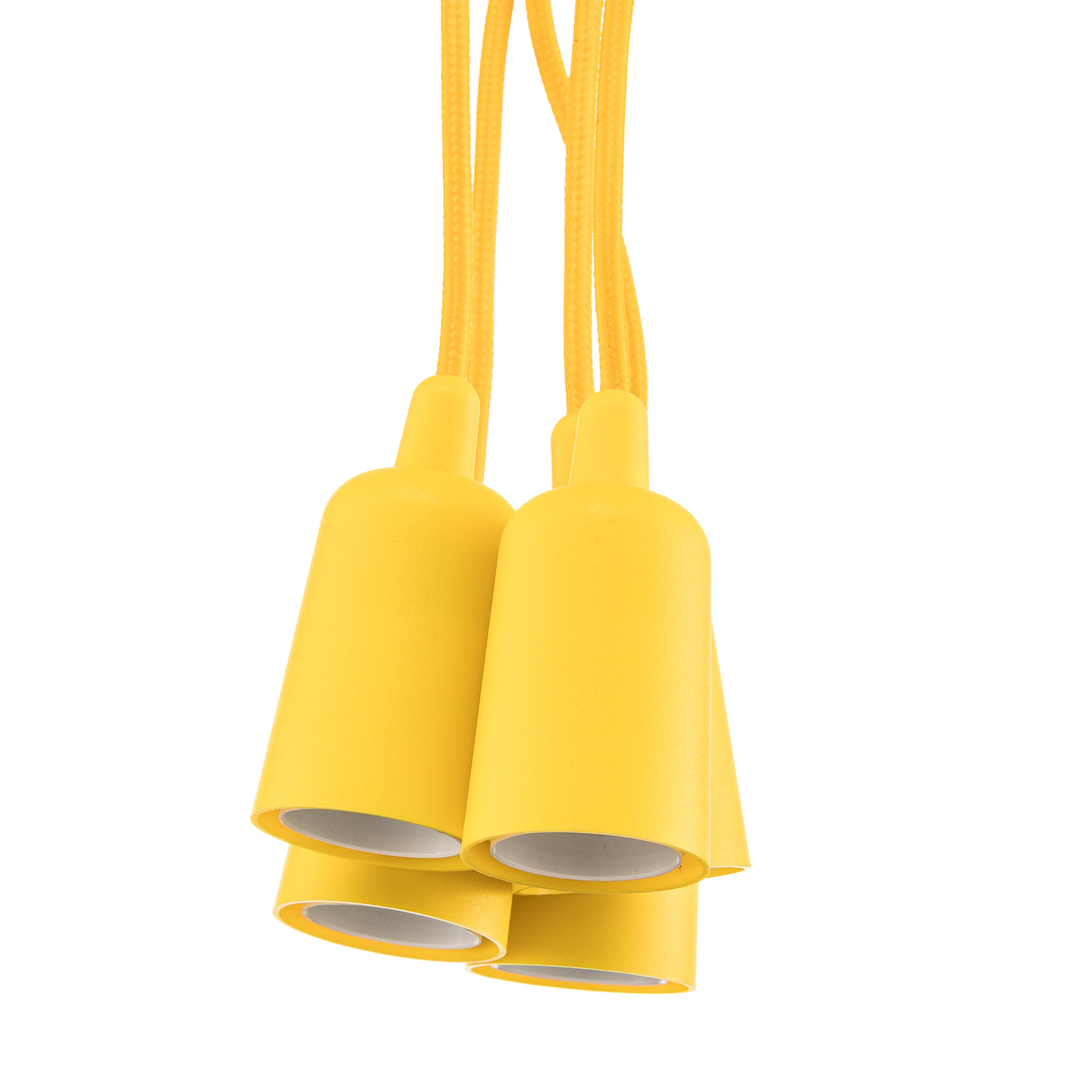 Hanglamp Brasil, geel, 5-lamps