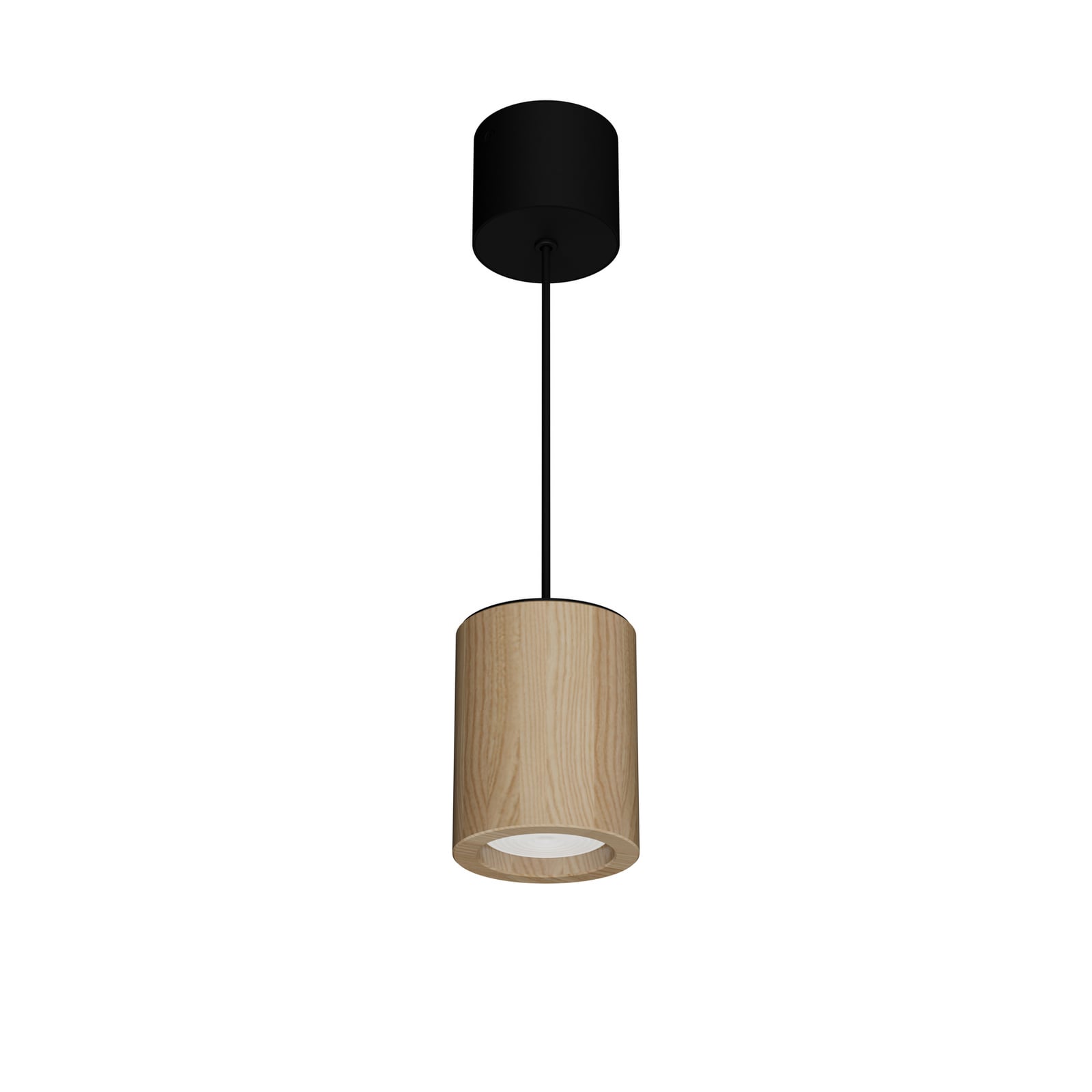 LTS Timba LED-Hängeleuchte mit Holzkorpus, rund