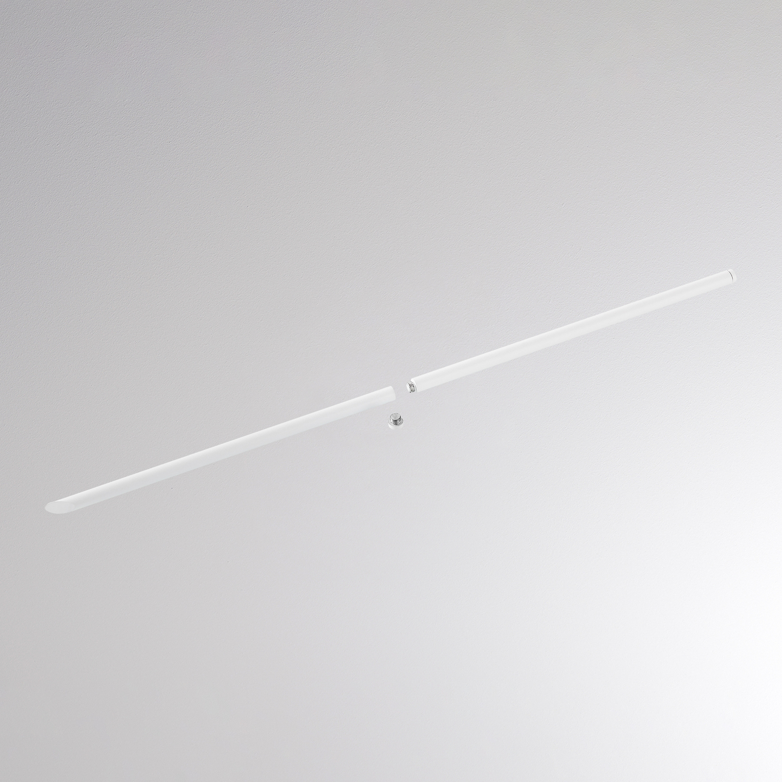 Piquet de sol CHOPA II, blanc, hauteur 60 cm, métal