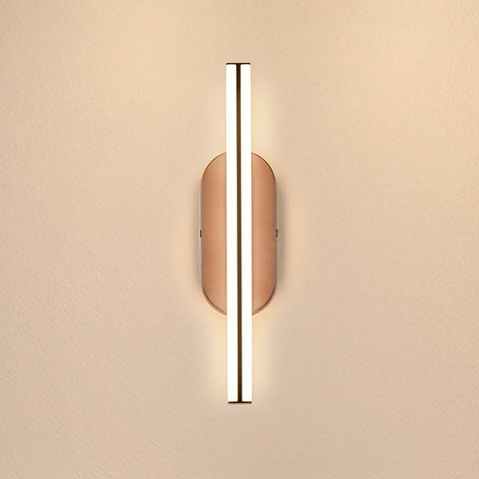 Kinkiet LED Ruth, brąz/antracyt, wysokość 30 cm, 3 000 K