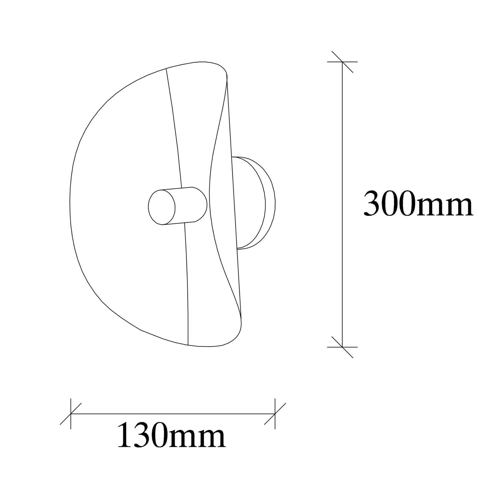 Kinkiet Sivani MR-839, złoty/czarny, metal, wysokość 30 cm