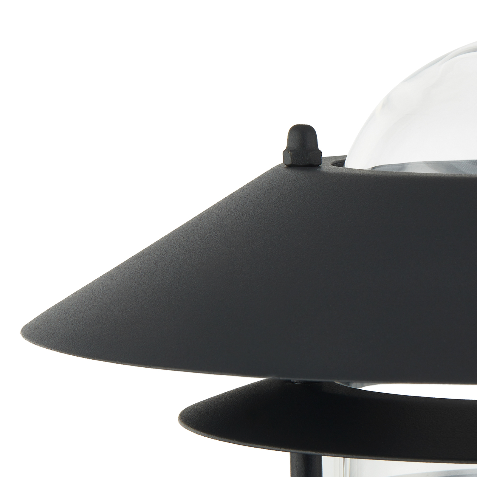 Vonkajšie nástenné svietidlo Lindby Belmiro, železo, 23,5 cm, E27, čierna