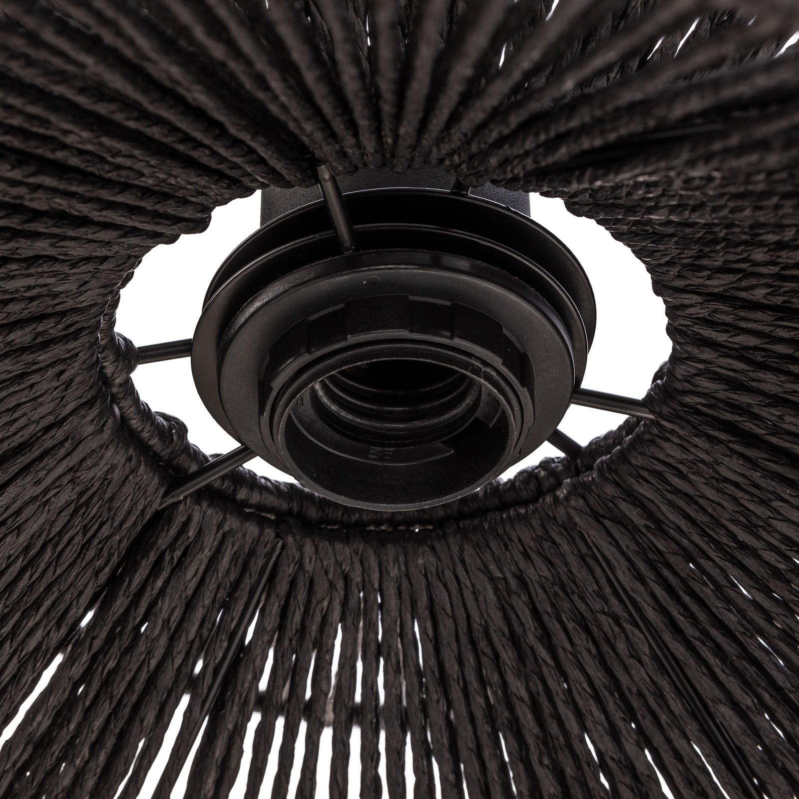 Lindby Valdorin pendant light, double-layered, black