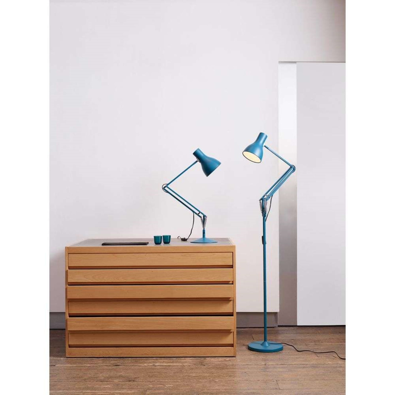 Type 75 Margaret Howell Stojaca Lampa Saxon Blue - Anglepoise