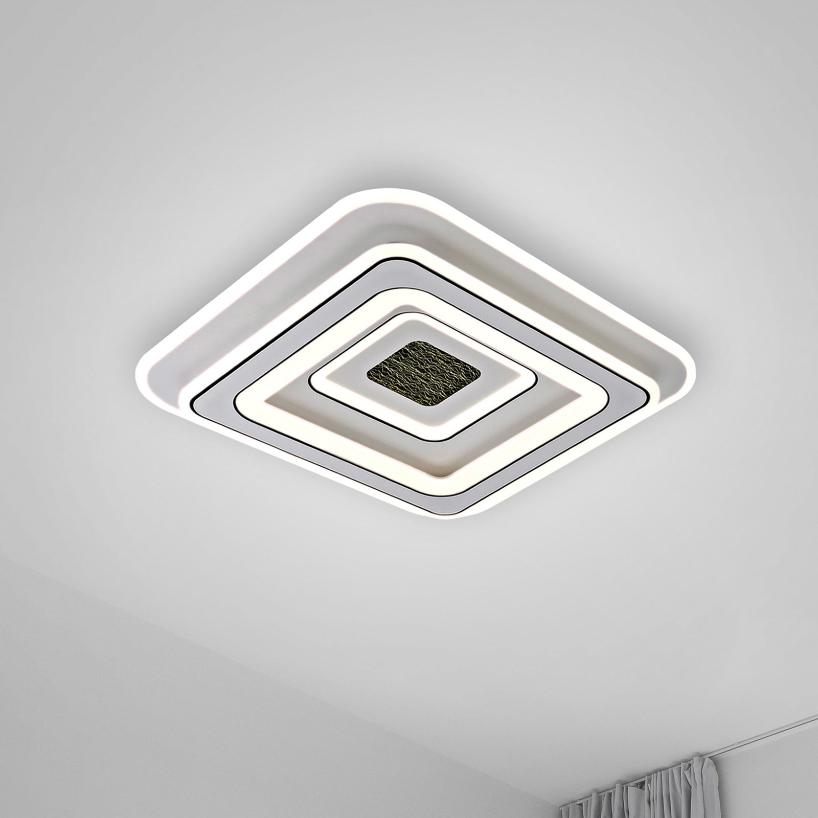 JUST LIGHT. LED stropné svietidlo Tolago, 49x49 cm, CCT, stmievateľné