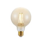 Lampadina LED E27 G95 6,5W 2.500K ambra, dimming