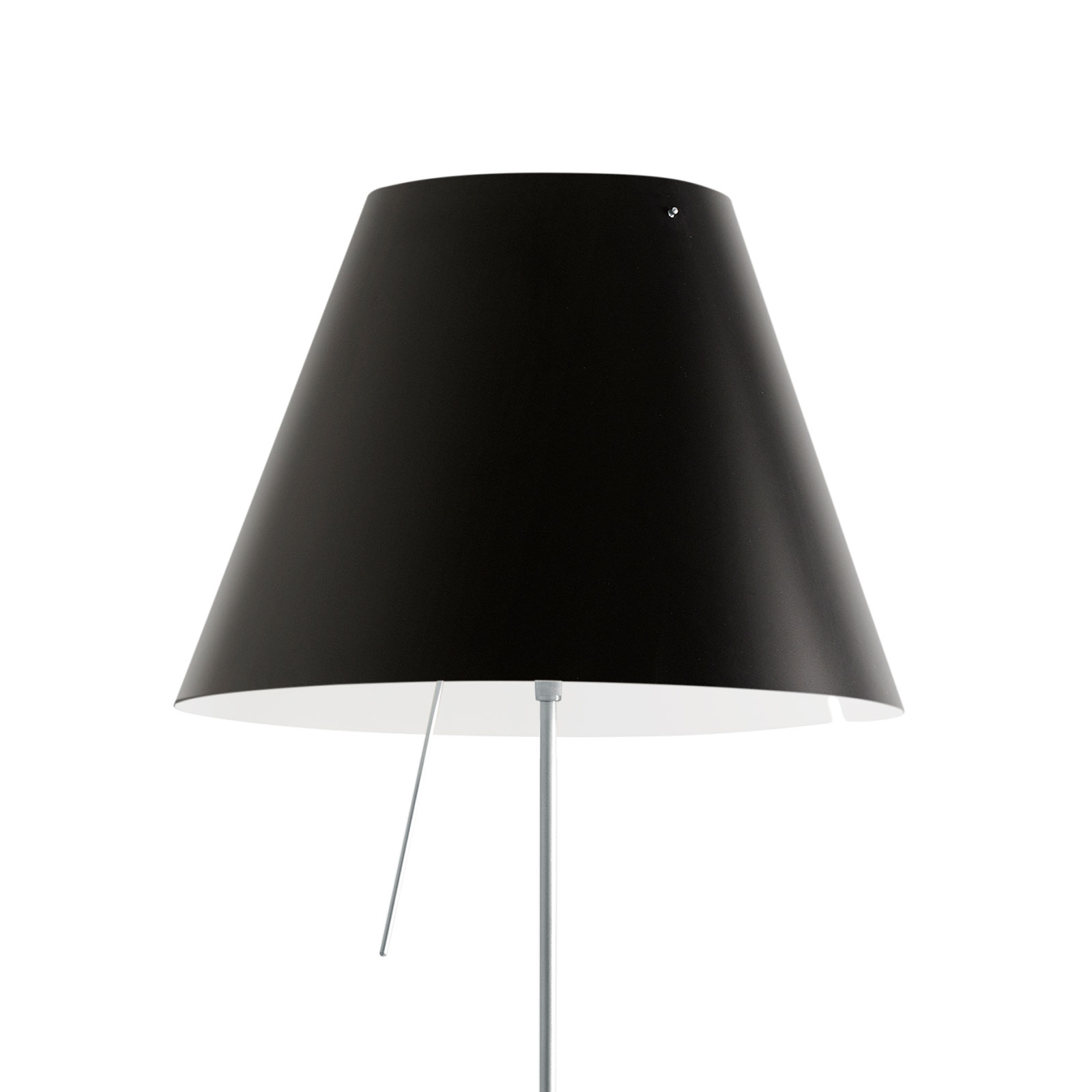 Luceplan Costanza floor lamp D13t, aluminium/black
