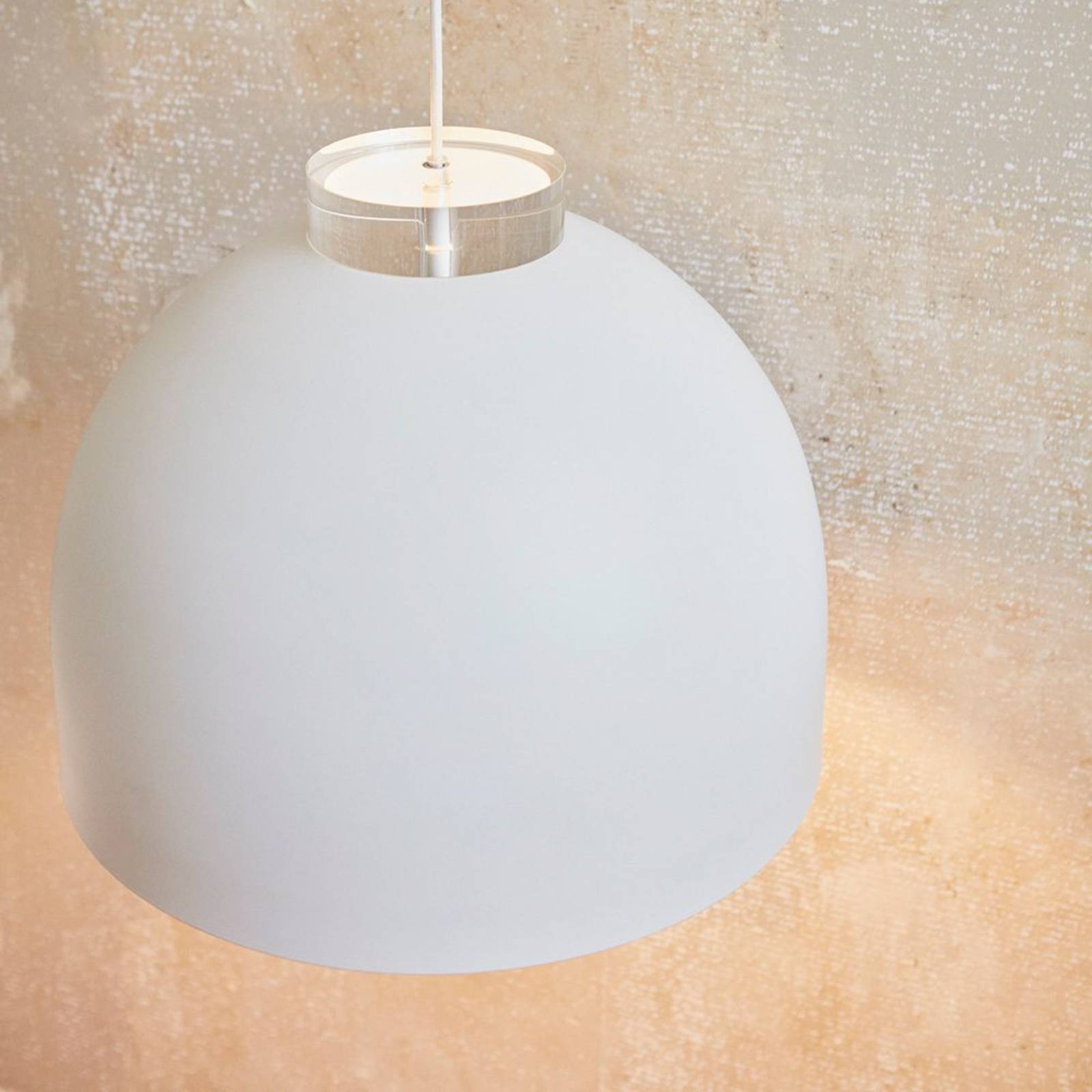 Lampa wisząca AYTM Luceo, okrągła, biała, Ø 28 cm