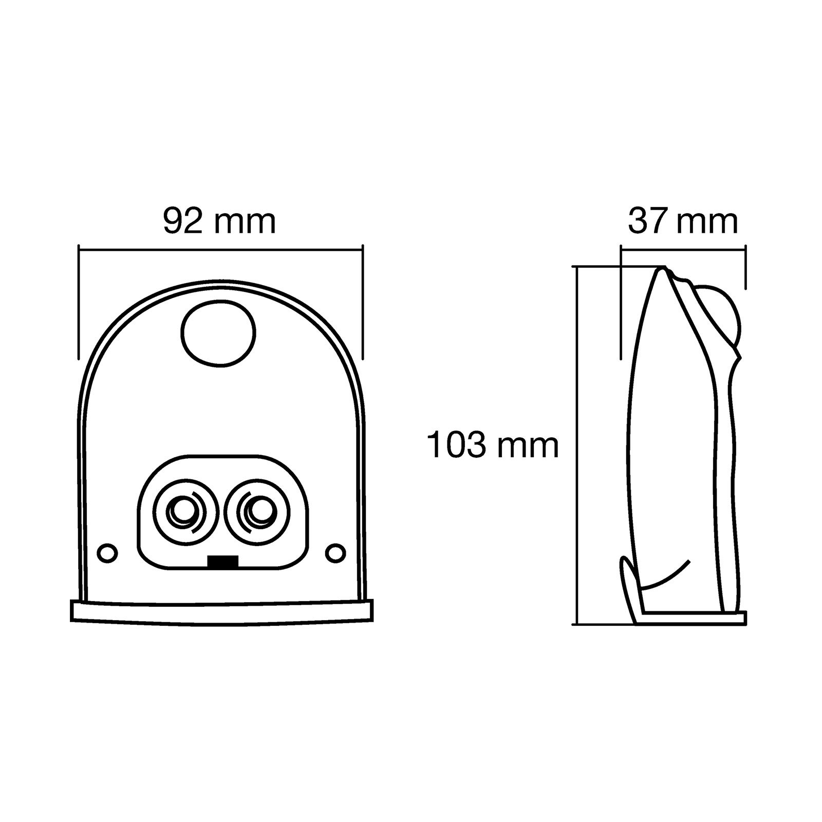 LEDVANCE Door Down applique d'extérieur LED