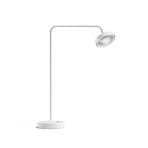 Lampa stołowa LED Nivo, biała, wysokość 49 cm, kąt świecenia 50°, ściemniana –