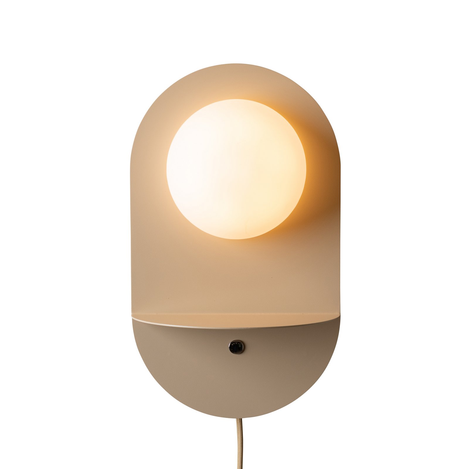 IT'S ABOUT ROMI Wandlampe Tokyo, beige, Stecker, Ablage