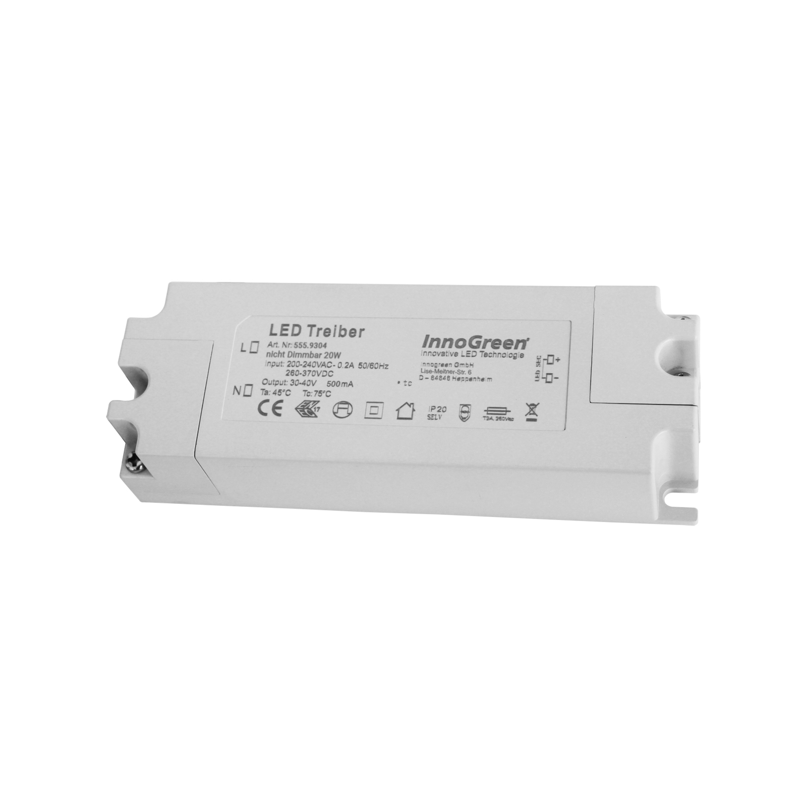 InnoGreen LED-Treiber 220-240 V(AC/DC) 20W