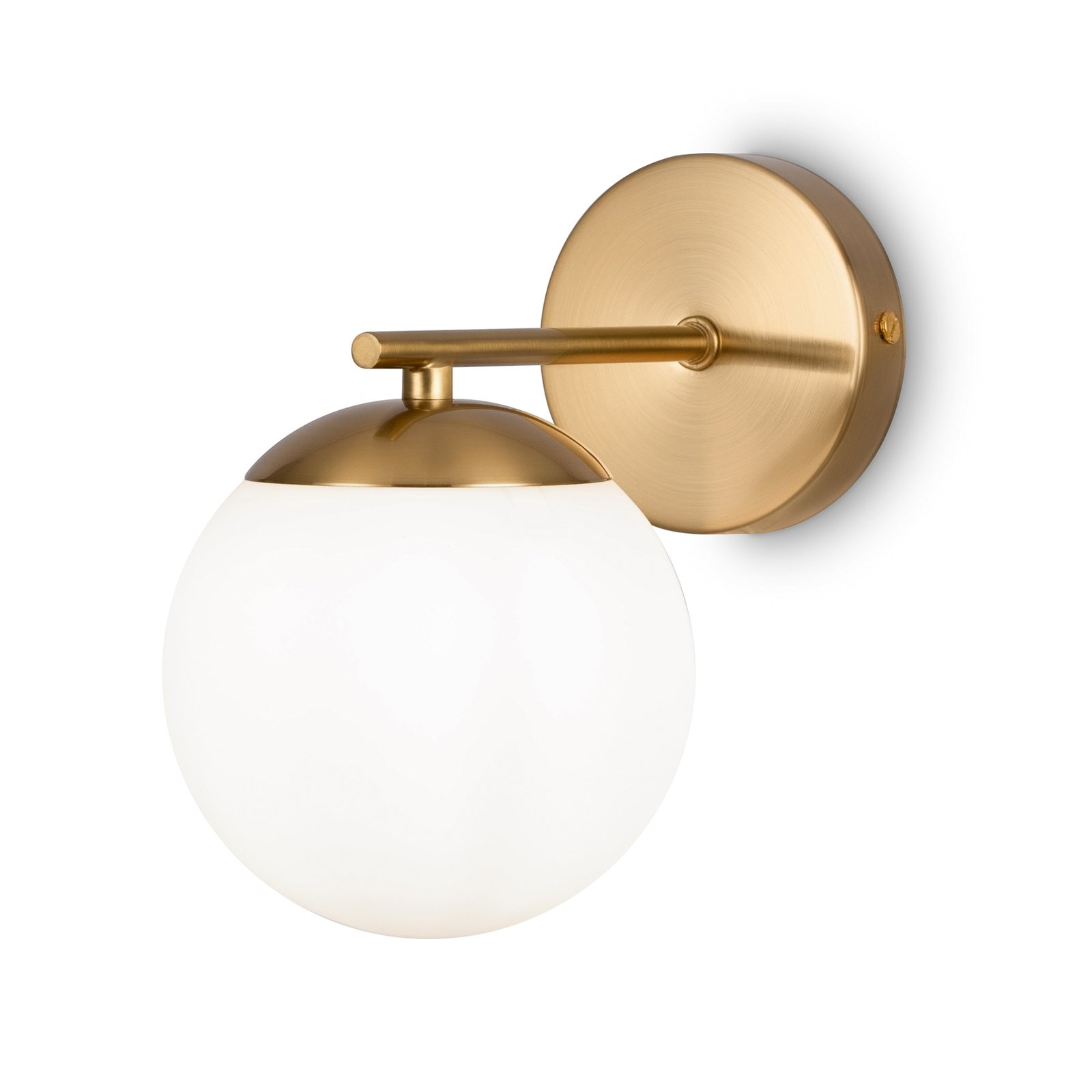 Maytoni Marble wall light with glass shade