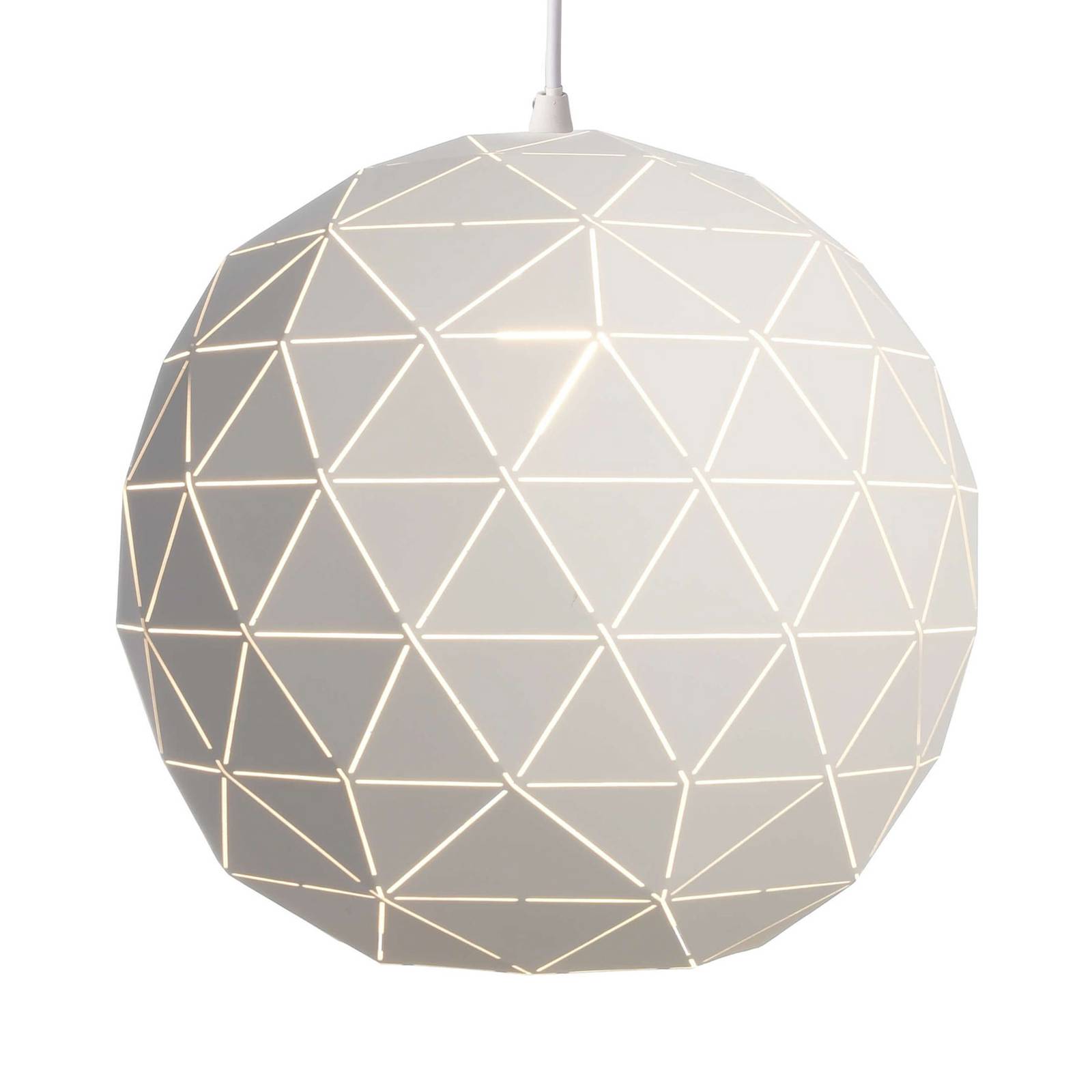 Lampa wisząca Asterope okrągła Ø 40 cm biała