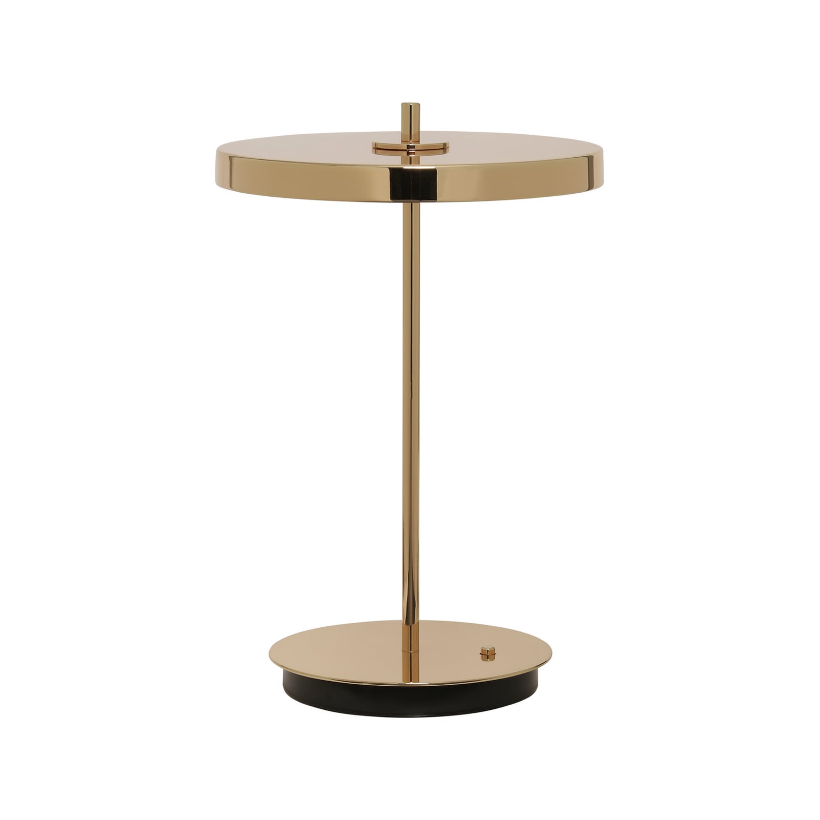 Lampa stołowa LED UMAGE z akumulatorem Asteria Move, mosiądz polerowany, 31 cm