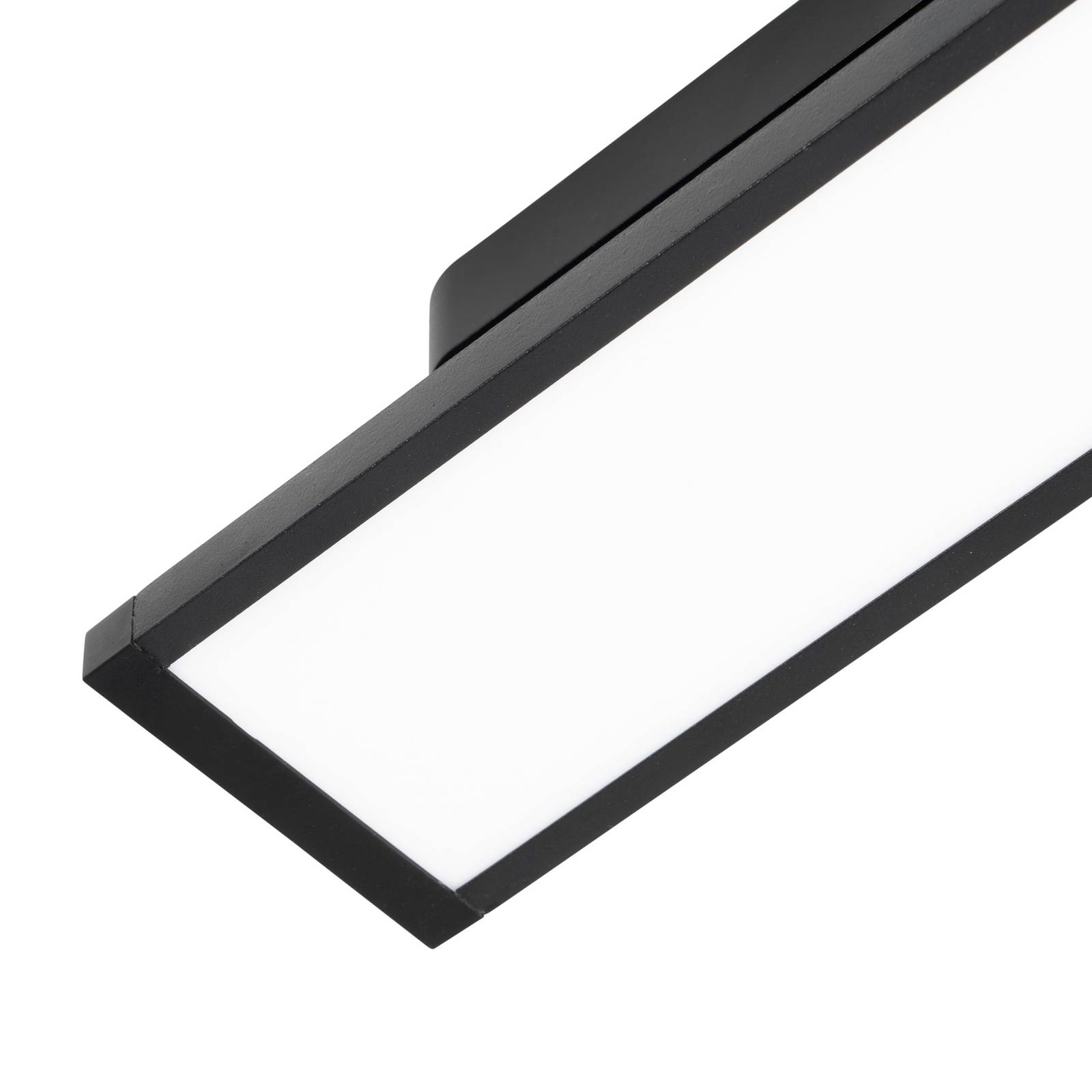 Panel LED Lindby 48V Lumaro, czarny, aluminium, długość 20cm, ściemniany