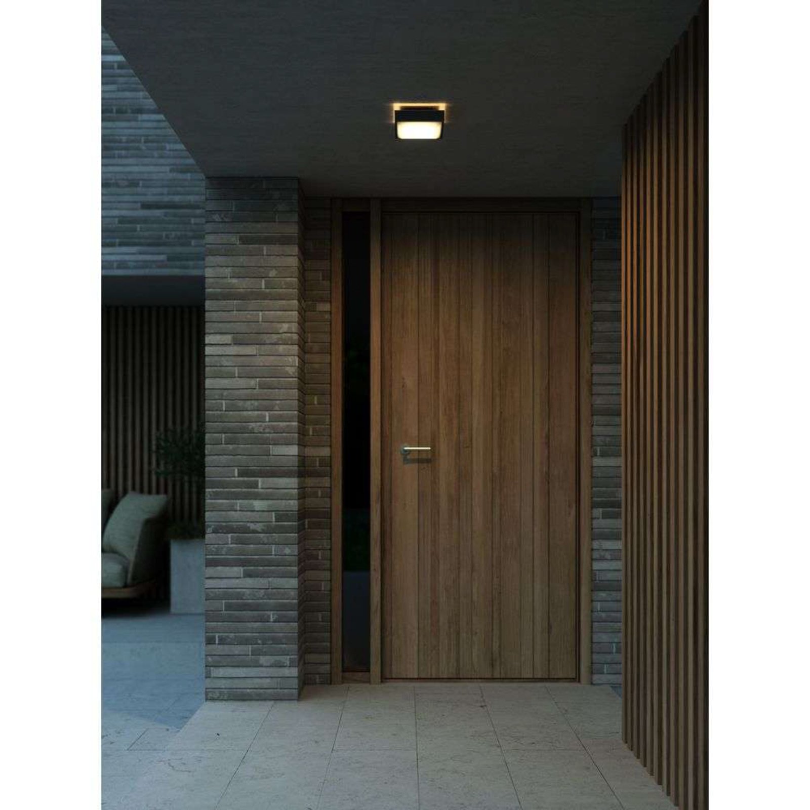 Oliver Square Aplica de Exterior Black - Nordlux