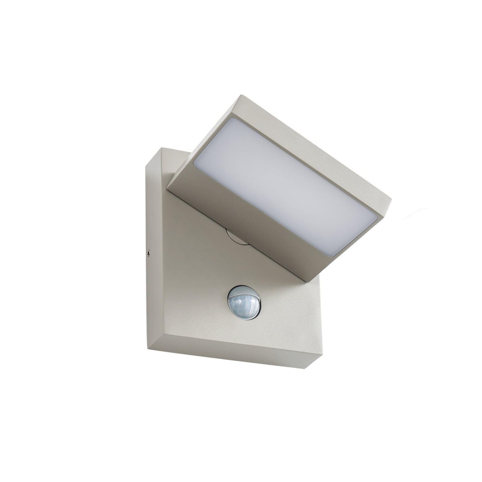 Silvan LED-Außenwandleuchte, Sensor, IP54, grau, Aluminium - Lucande Silvan LED-Außenwandleuchte, Sensor, IP54, grau, Aluminium - Lucande