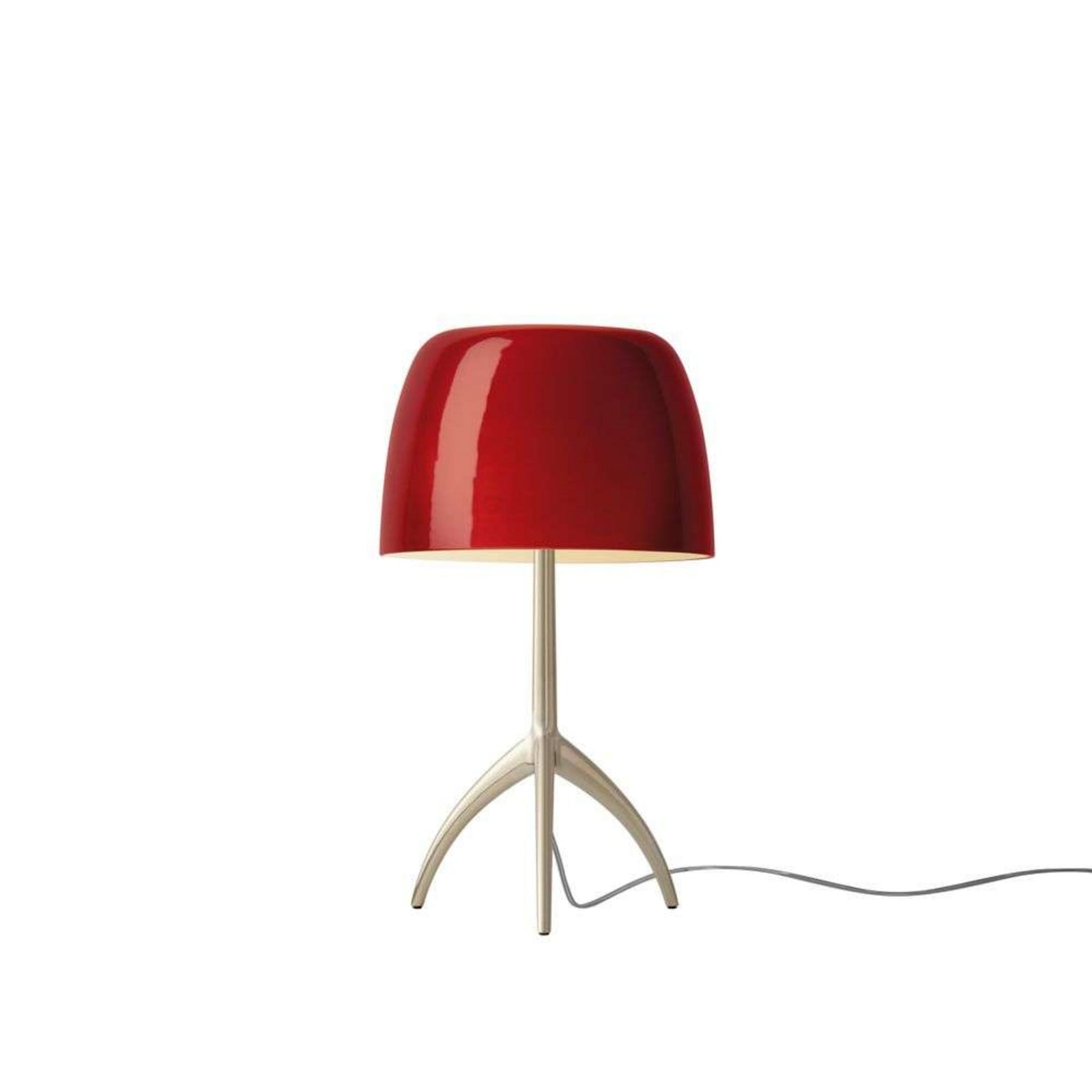 Lumiere Piccola bordlampe, guld/rød, 35 cm Foscarini - Stue - Aluminium
