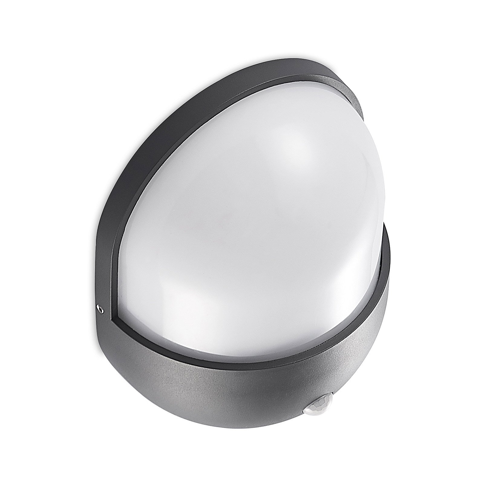 Lindby Dianko LED-Außenwandleuchte, rund, Sensor