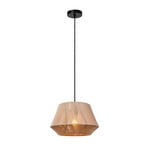 Lampada a sospensione Jessica, grigio, a 1 luce, Ø 30 cm, cotone