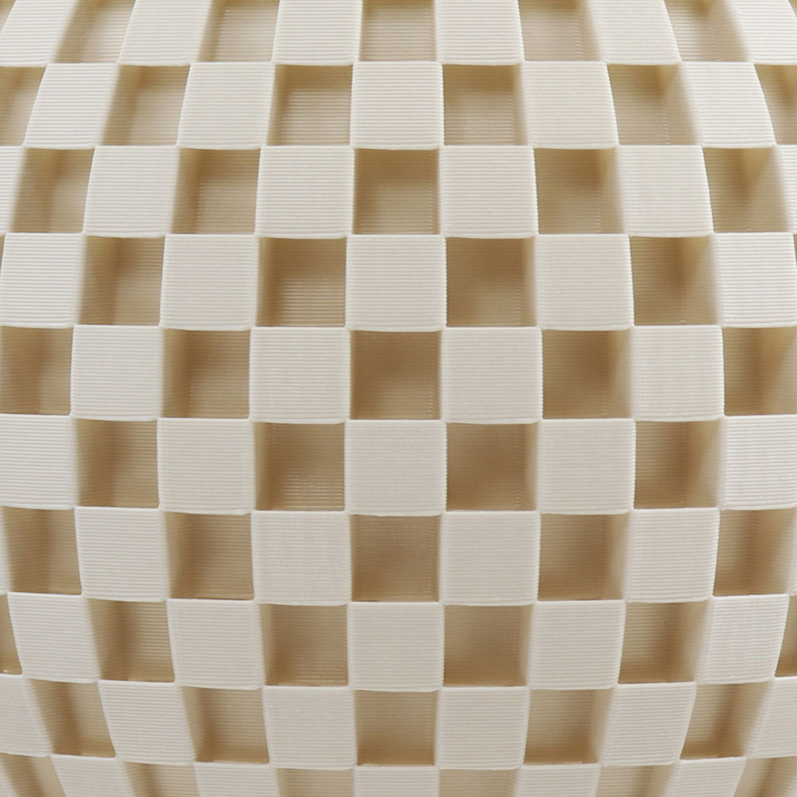 Stalo lempa pintas rutulys su pagrindu, smėlio spalvos