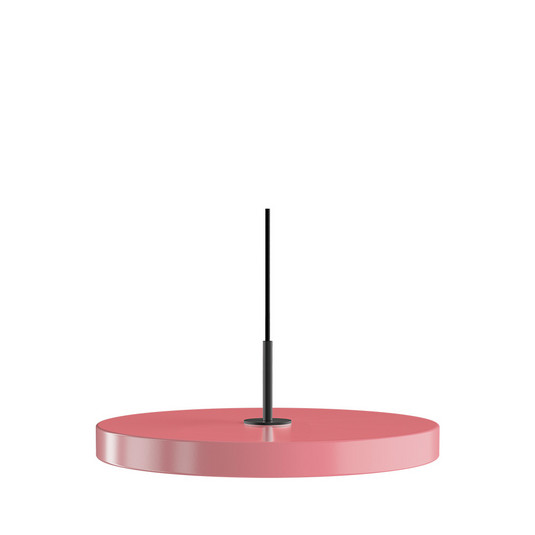 Lampada a sospensione Asteria Plus, Ø 43 cm, rosa chiaro/nero - UMAGE