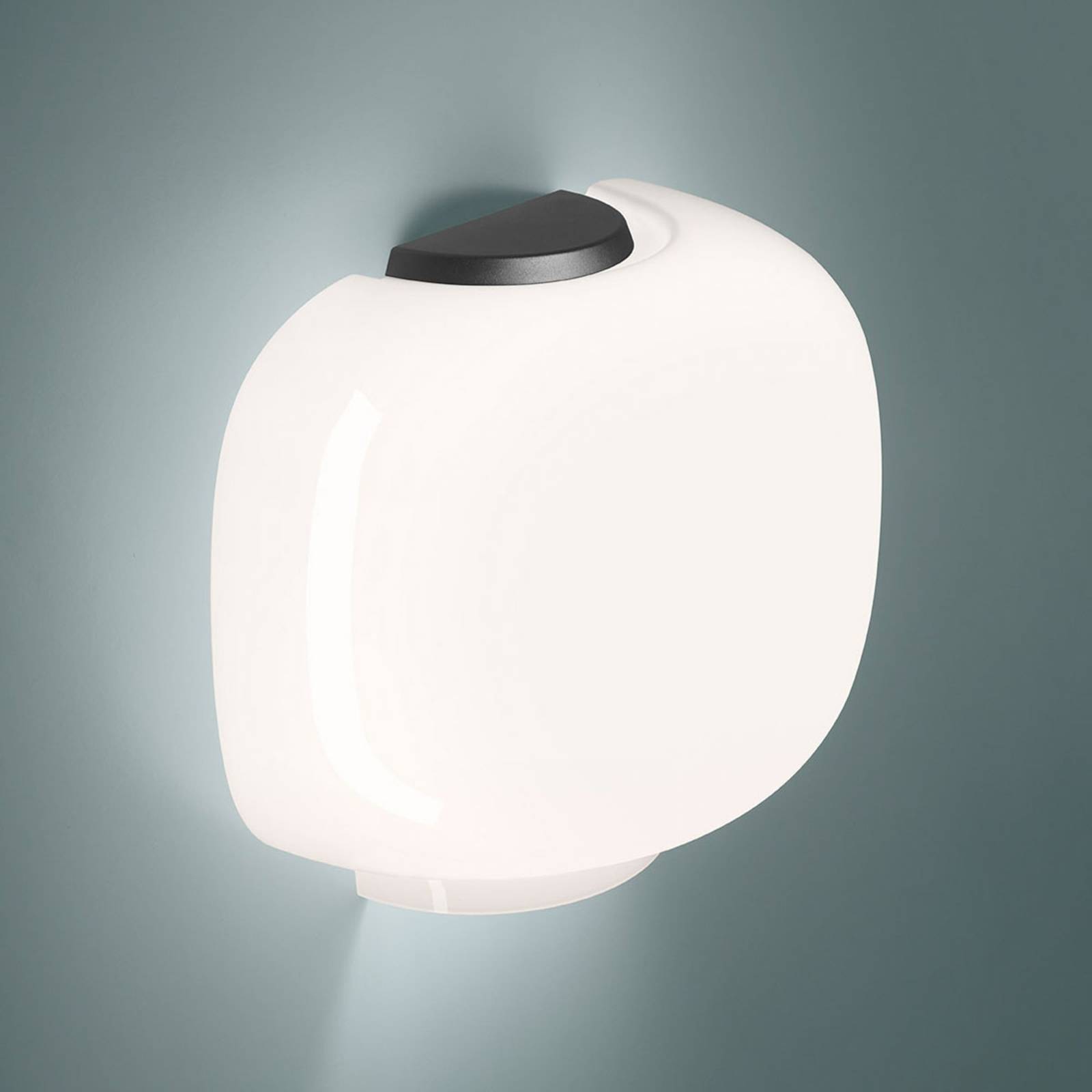 Foscarini Chouchin 3 Semi Wandleuchte weiß/grafit günstig online kaufen