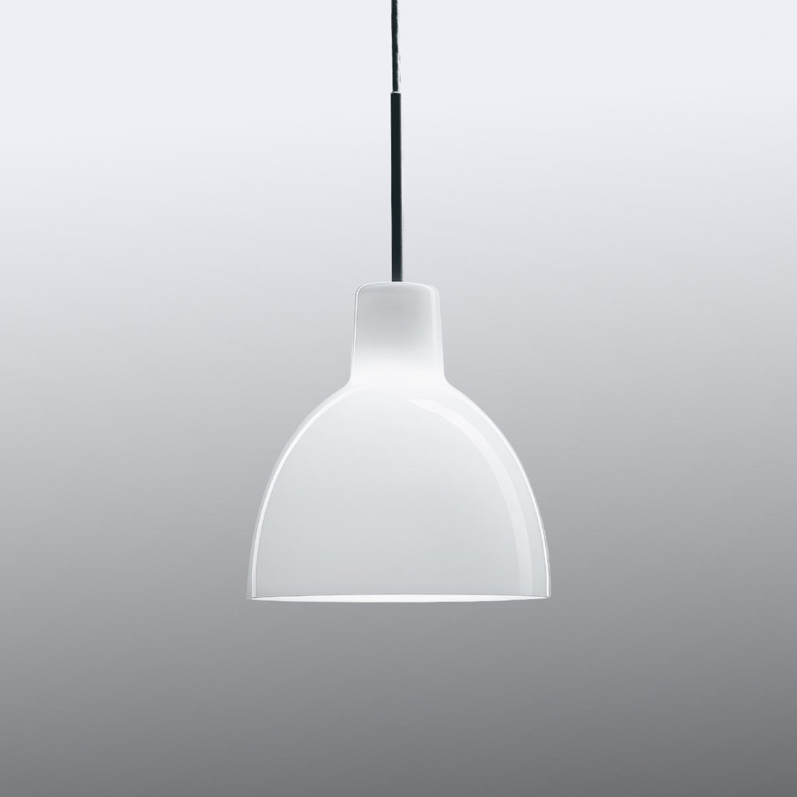 Toldbod Glas Pendelleuchte Ø155 White Opal - Louis Poulsen