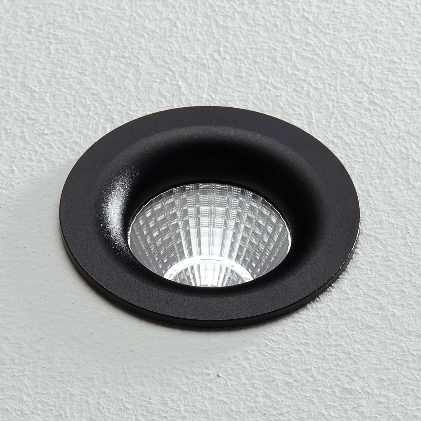 Arcchio Fortio LED recessed light 3,000K 30° black
