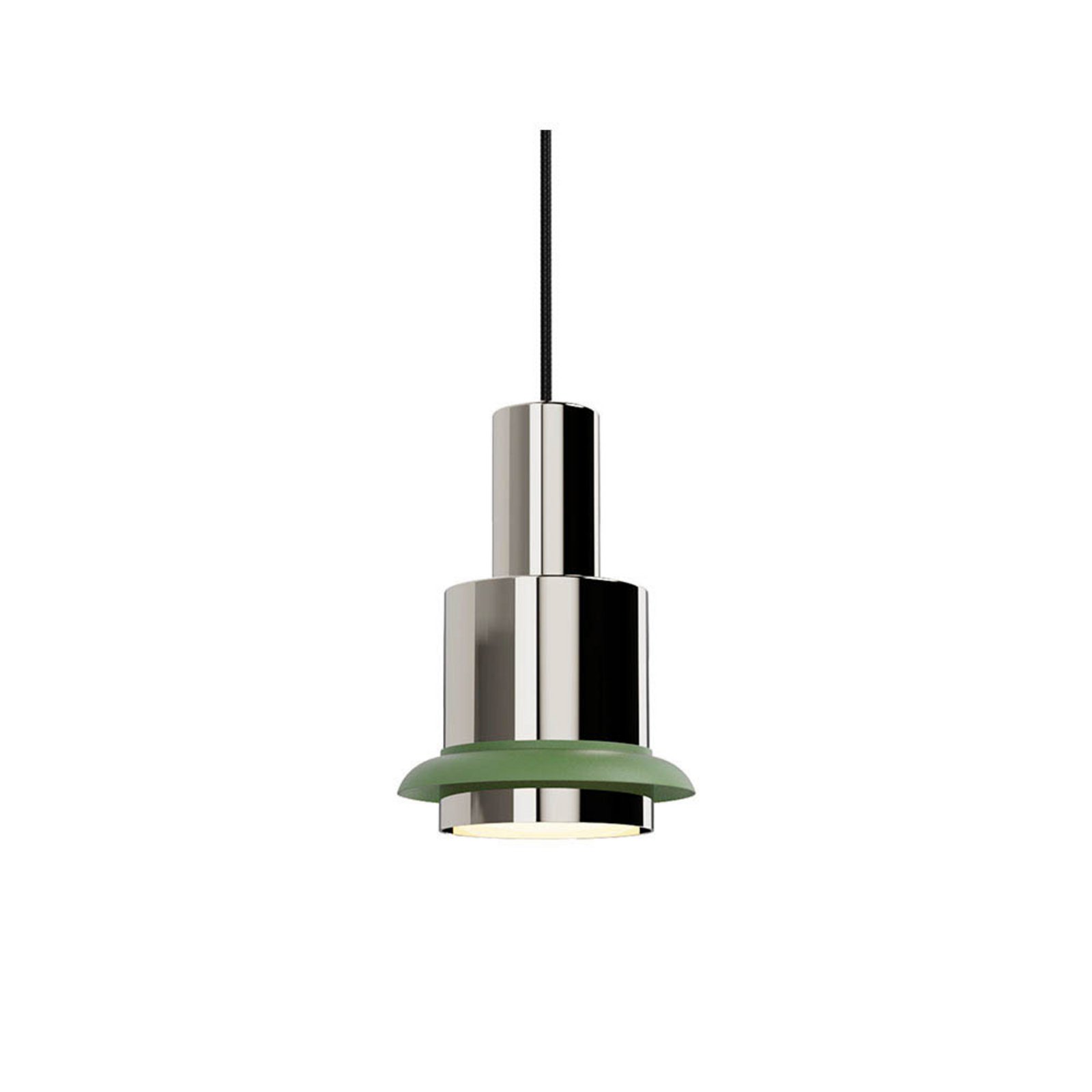 Chaumont Pendelleuchte Ø15xH22 Nickel/Green - DCW