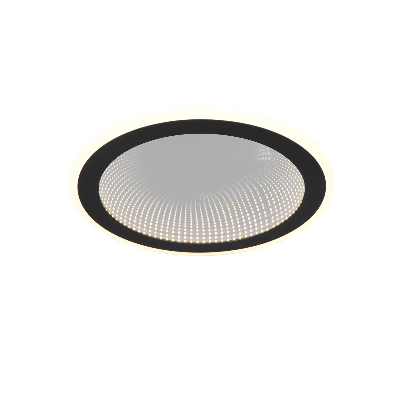 Plafonieră LED Glace, negru, CCT, dimabil, metal