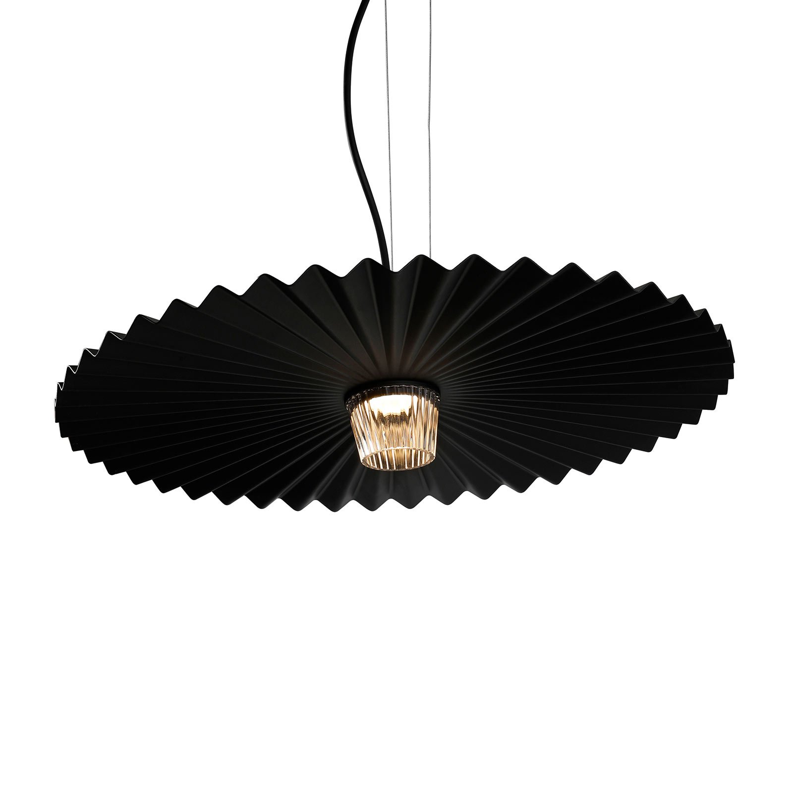 Karman Gonzaga lampa wisząca LED, Ø 59 cm, czarna