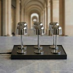 Lucande LED stolní lampa Quill, chrom, CCT, stmívatelné