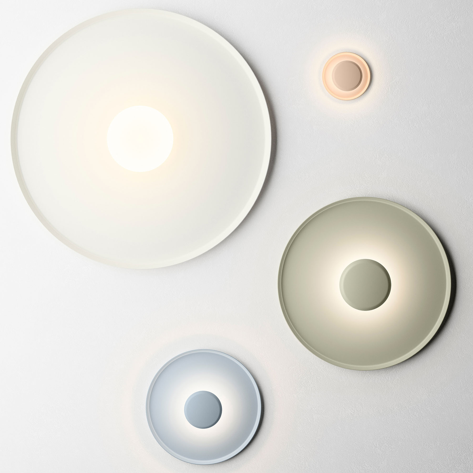 Vibia Top LED-Wandleuchte Ø 40 cm dimmbar 1-10V